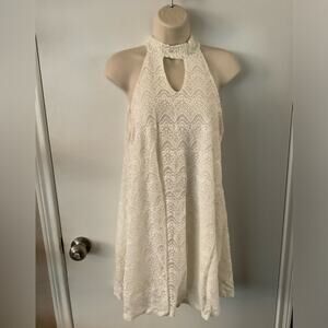 White Sleeveless Dress M